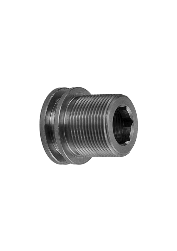 WHMG - Edelstahl-Adapter mit Inbuseinsatz – passgenau,  kein Kleben, kein Risiko – nur Präzision.